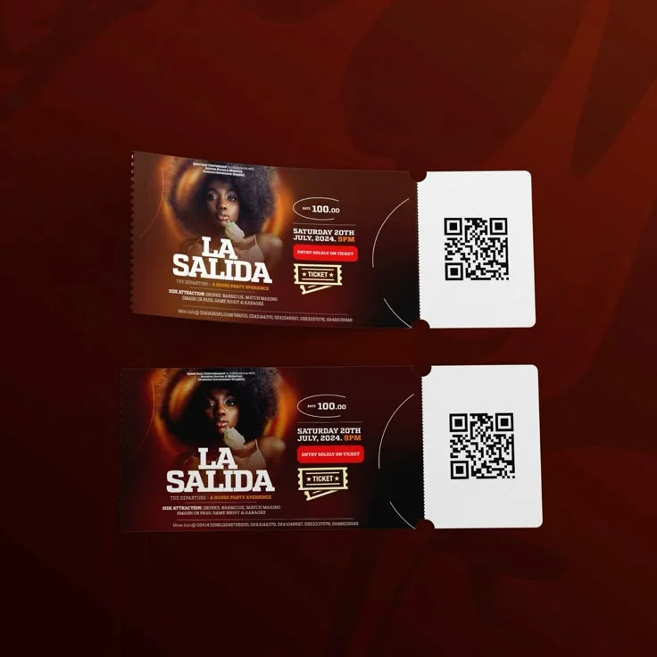 custom event ticket print Design 6